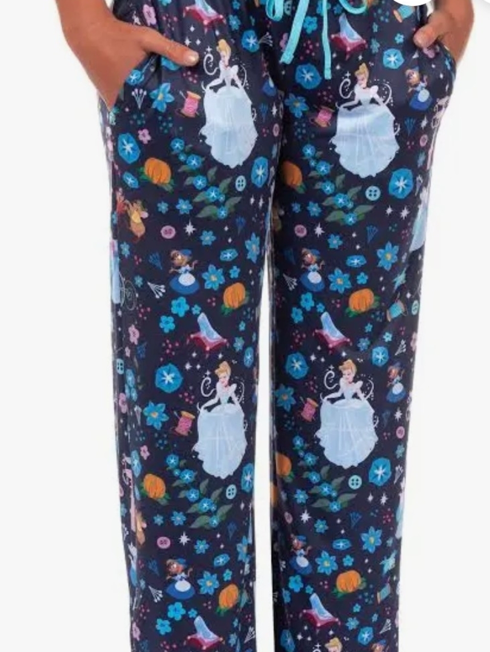 Disney Princess Cinderella Loungewear Pajama Pants Gift - Picture 9 of 9